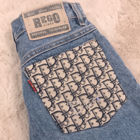 Vintage Dior Rego Reworked High-rise High Waisted Jeans - Picture 6 of 13